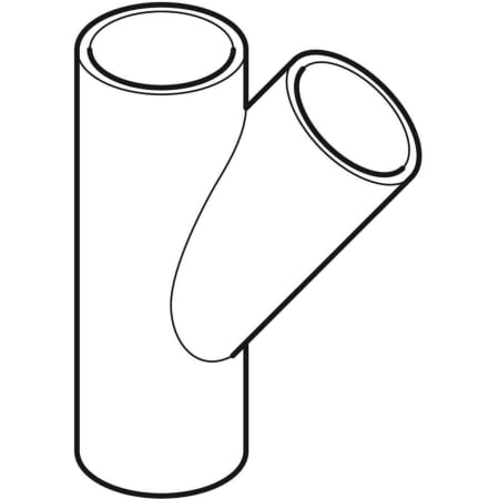 363.115.16.1 Тройник Geberit PE 45° Geberit  - Вид №1