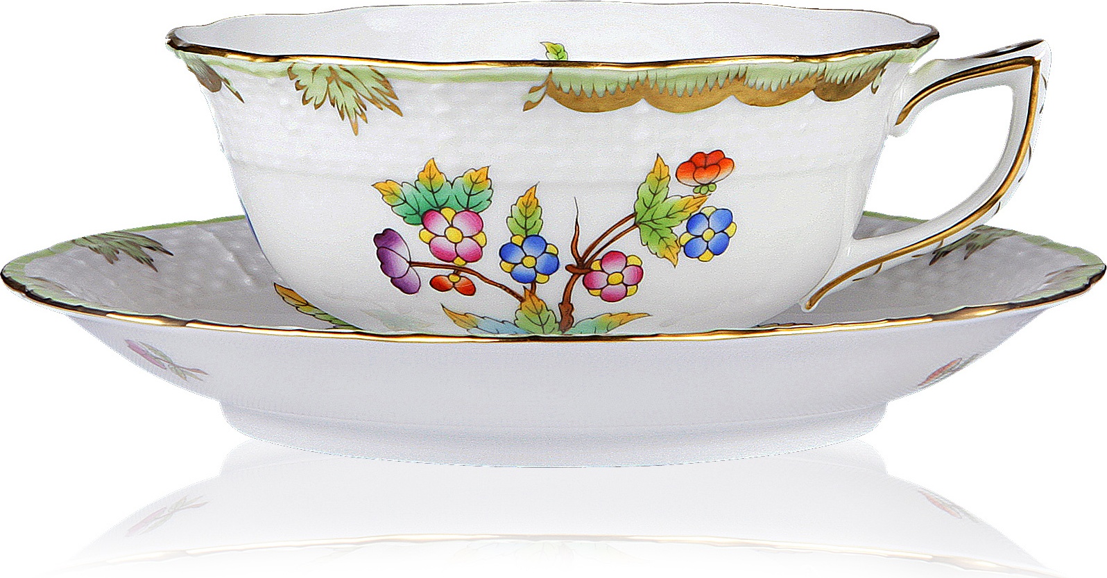 83105 Herend Чашка чайная с блюдцем 300мл "Виктория" Фарфор 