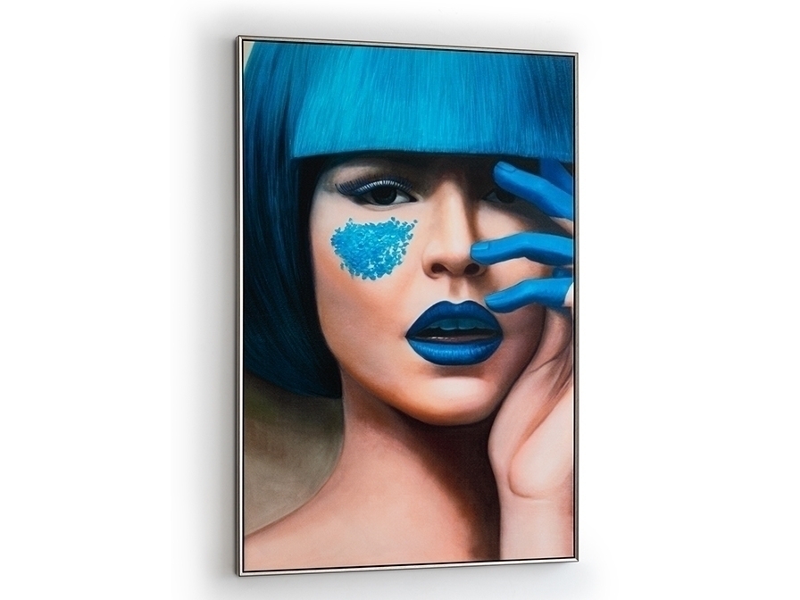 099075 Постер 80x120 холст Schuller Blue