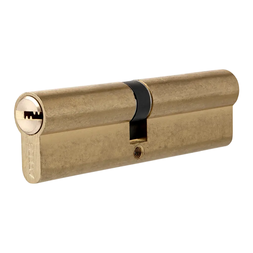 Цилиндр Apecs SM-100-G, 50x50 мм, ключ/ключ, цвет золото STLM-2080324
