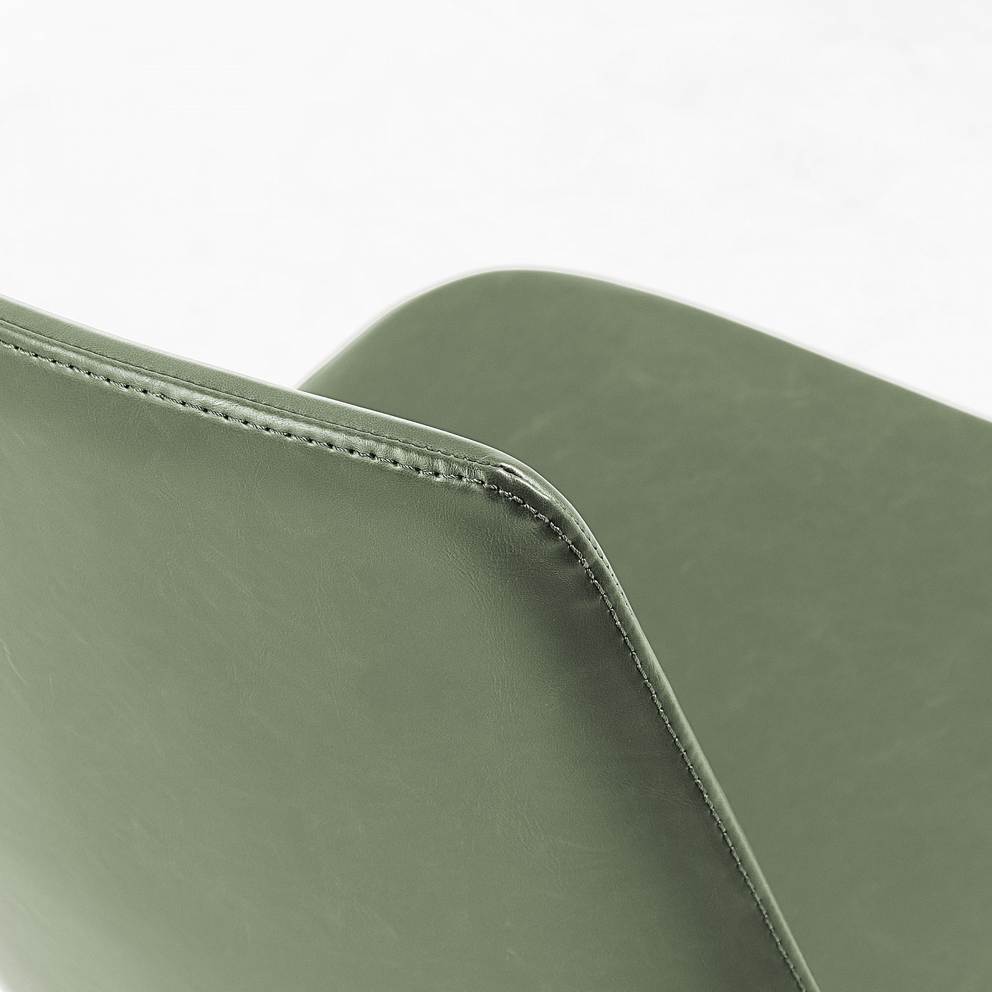 058250 Zast Стул металлический черный PU зеленый La Forma Zeva  - Вид №1