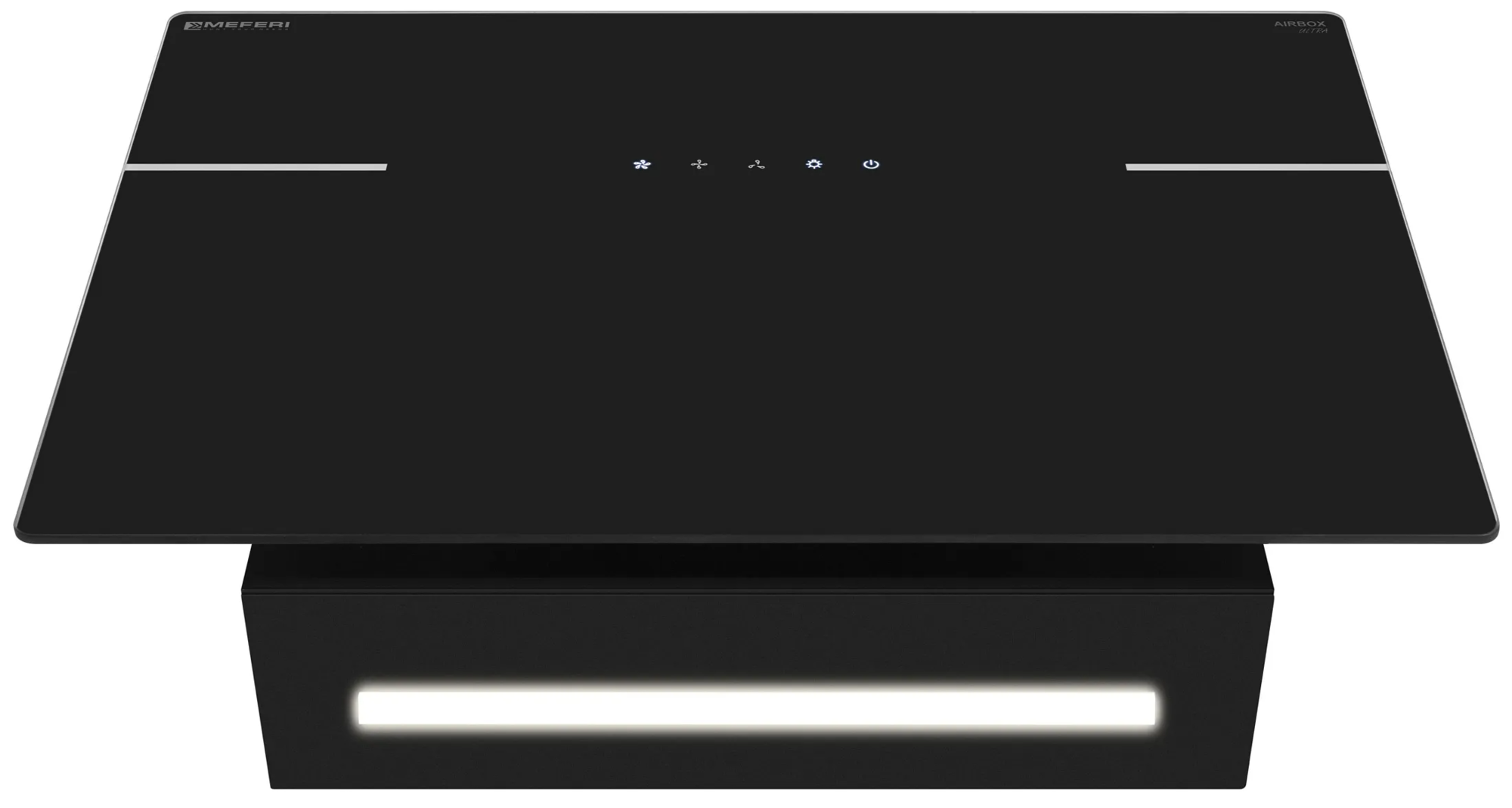 9168701 Вытяжка наклонная Meferi AIRBOX60BK ULTRA черный STDN-0024746 - Вид №6