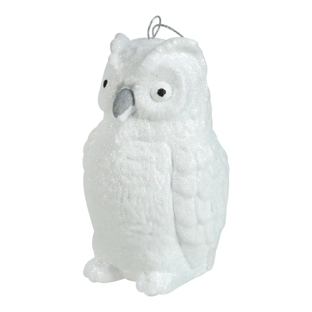 88458704 Новогоднее украшение Сова 10x7 см цвет серебро STLM-0952856 Santreyd  - Вид №3