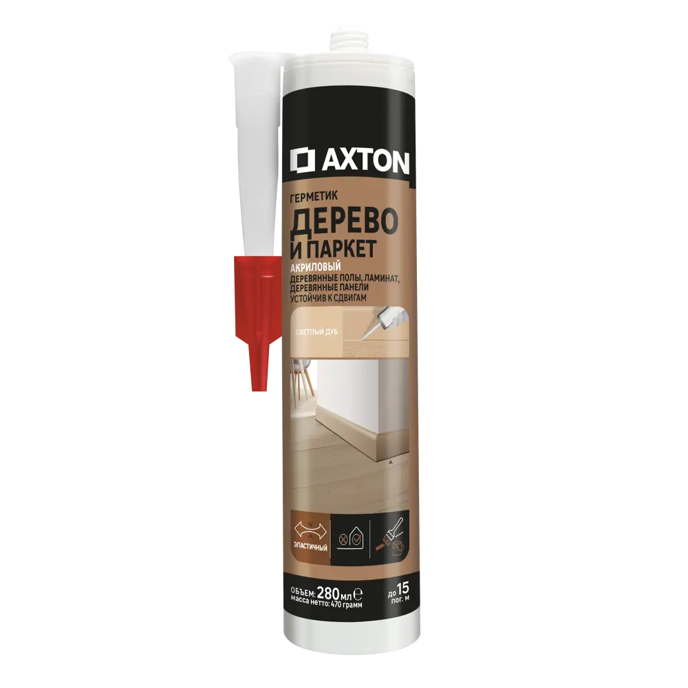 Герметик Axton для дерева 280 мл, цвет светлый дуб STLM-2133565
