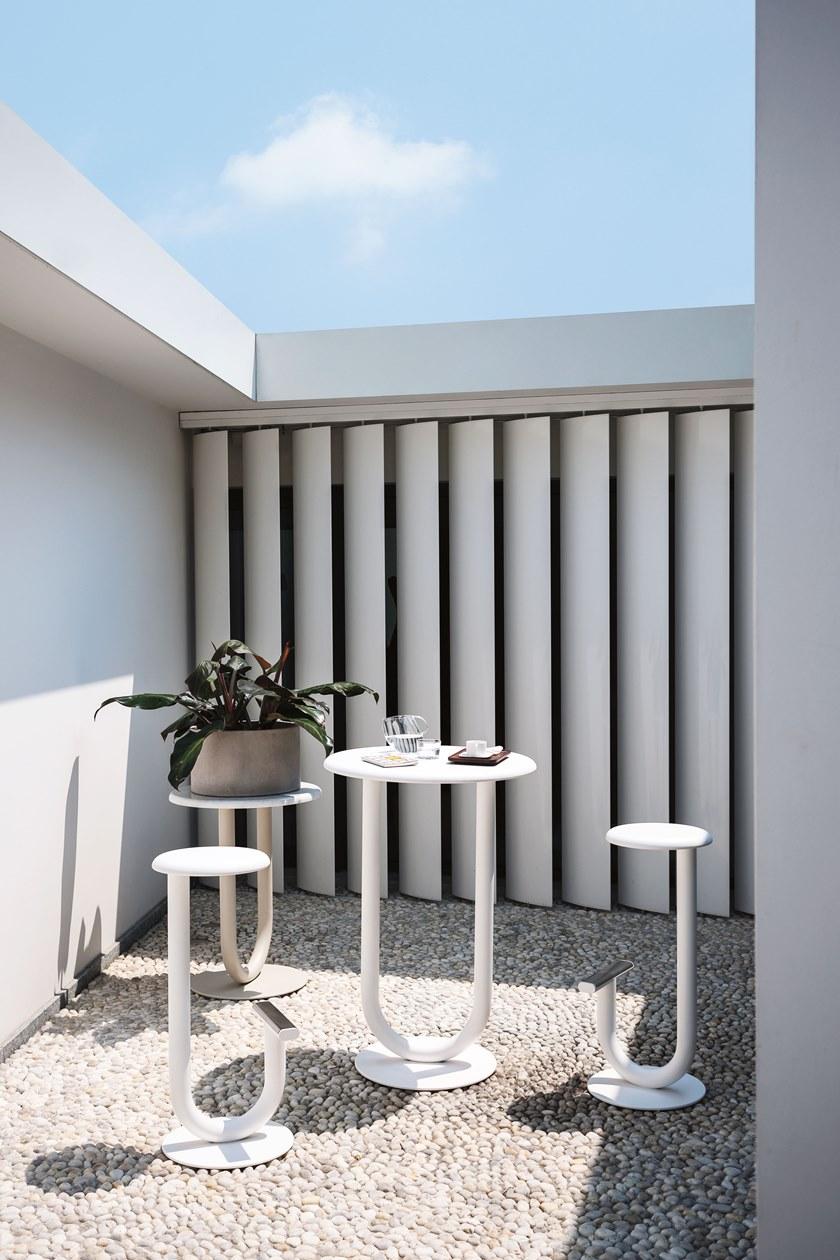 Desalto Высокий садовый табурет из листового металла Strong sun-id-1470764 - Вид №4