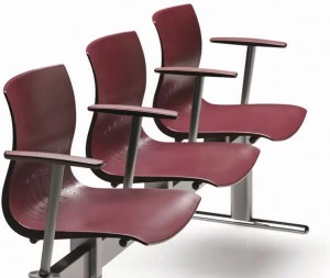 TALIN Сиденье на пластиковом полу с подлокотниками Webby