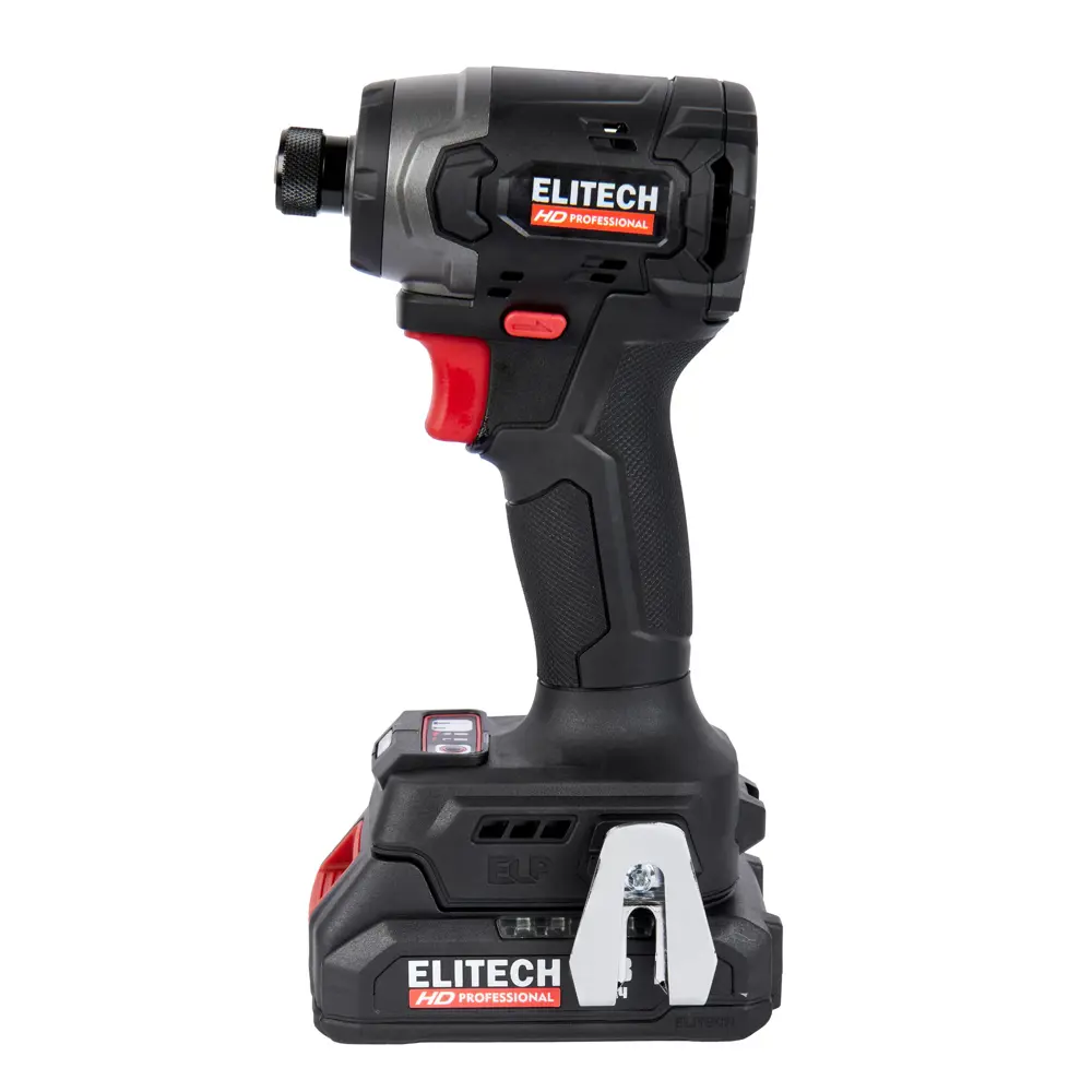 Аккумуляторный шуруповерт ELITECH HD с ударным механизмом и двойным АКБ 89375689 STLM-1466179 - Вид №1