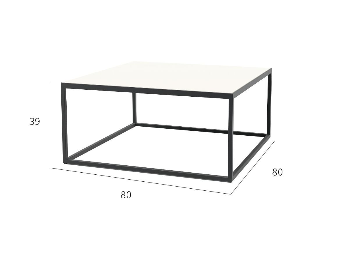 Квадратный садовый столик с керамической столешницей VINEKO Мани ARCH-00082045 - Вид №4