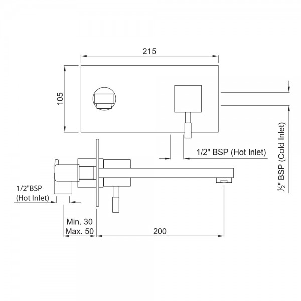 ANG-CHR-53233N Смеситель для раковины Artize Angelo Хром  - Вид №1