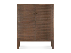 Шкаф из тикового дерева с распашными дверцами