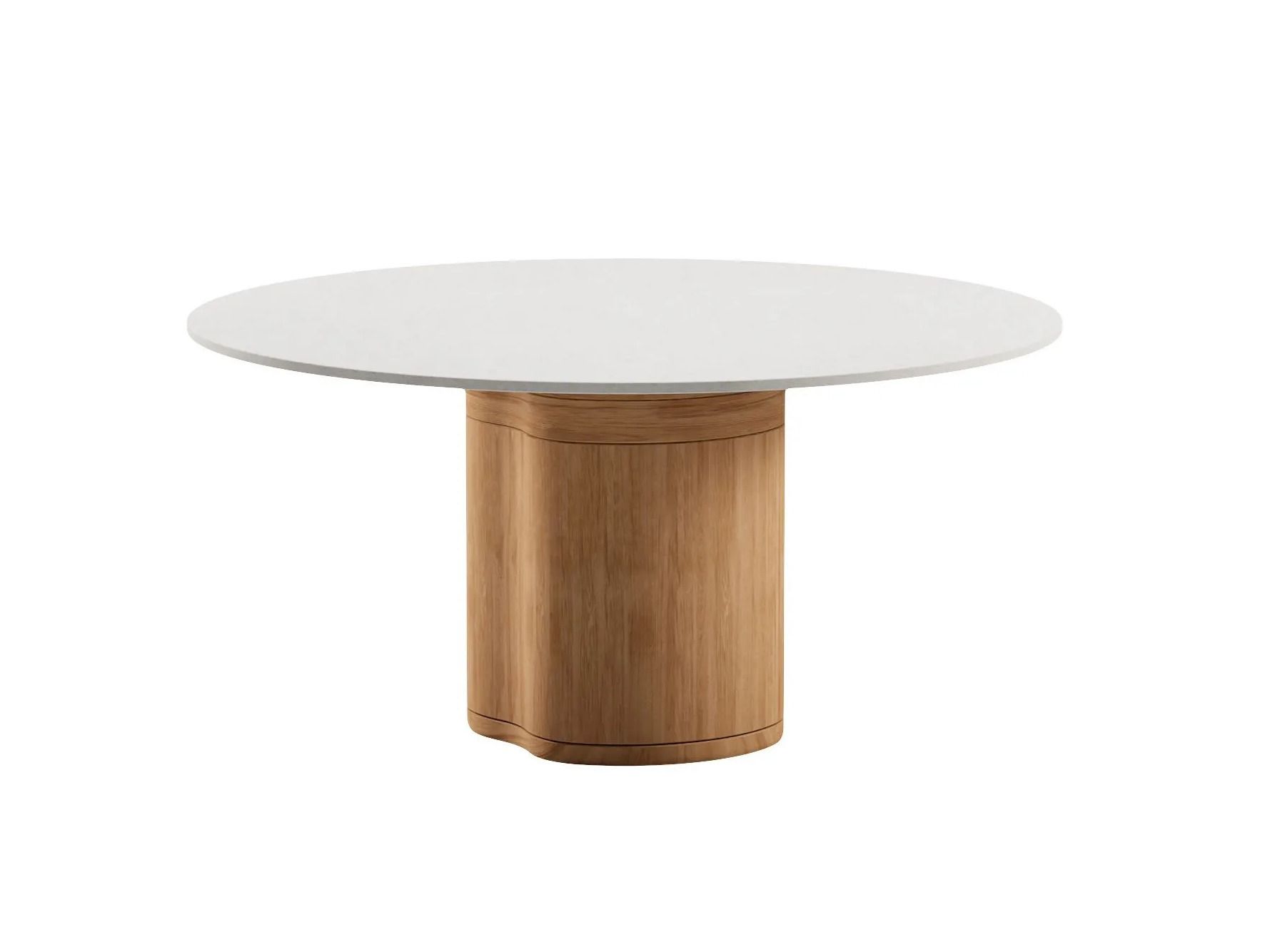 Круглый керамический обеденный стол с колесами MANUTTI Ogado ARCH-00019366