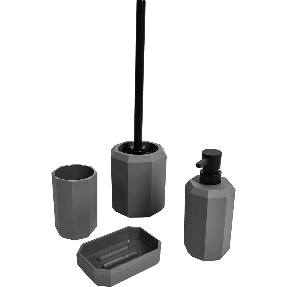 Мыльница Swensa Grid — минимализм в сером исполнении 89350271 STLM-1001099 - Вид №1