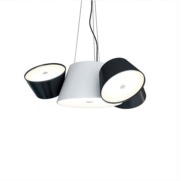 093944 Подвесной светильник Mini бело-черный Marset Tam Tam 