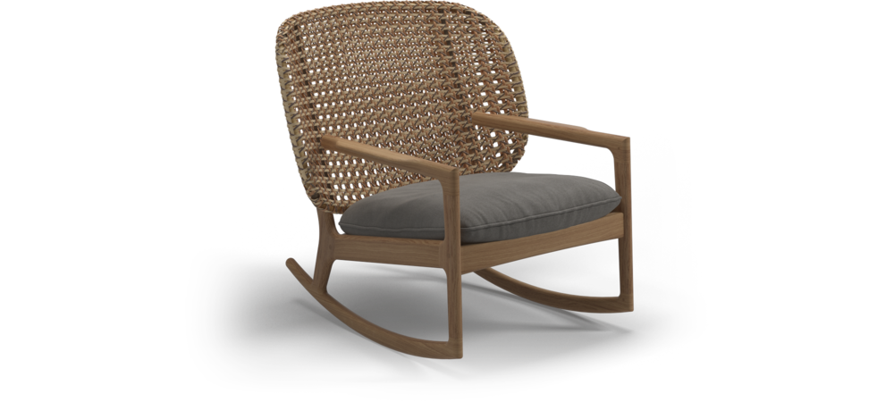 Kay Low Back Rocking Chair  Gloster Сидение Kay