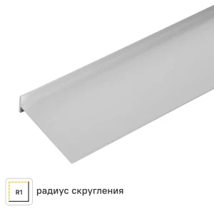 Планка соединительная Т-образная R1 60x3.8 см для столешницы 3.8 см цвет алюминий 89337180 STLM-2198310