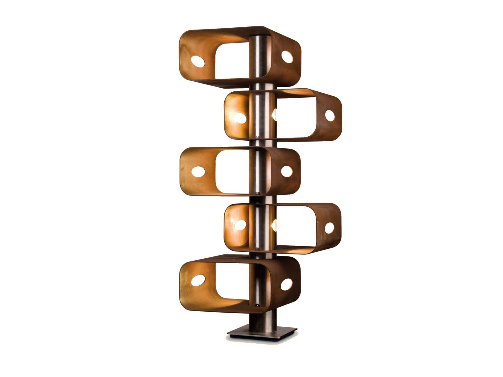 Светодиодная напольная лампа Corten™Steel Brillamenti кубический ARCH-00098844