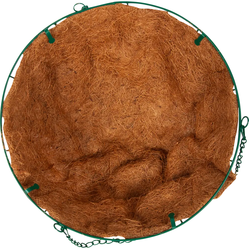 Кашпо подвесное с коковитой Газонcity ø35 h20 см v6.65 л коричневый Коковита STLM-2118669 - Вид №1