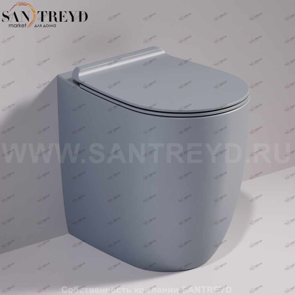 VI21CEMENTOMATT Приставной унитаз напольный Белый Simas Vignoni Италия