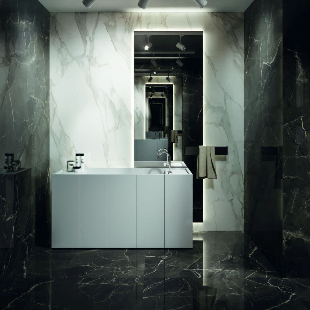 Белое керамическое покрытие с эффектом мрамора Supergres Purity of Marble ARCH-00085896 - Вид №15