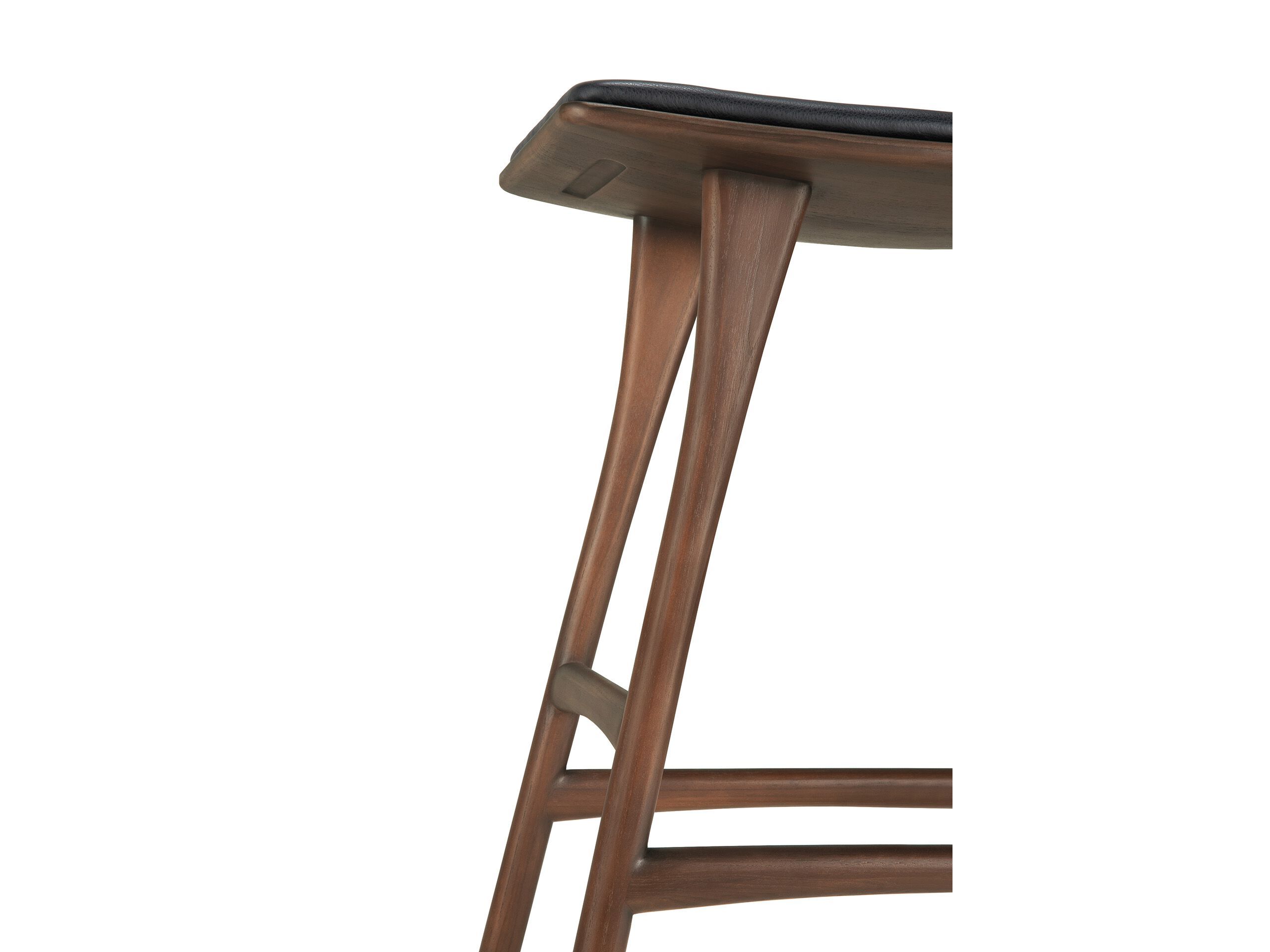 Кухонный стул из тикового дерева с мягким сиденьем Ethnicraft кость ARCH-00059680 - Вид №5