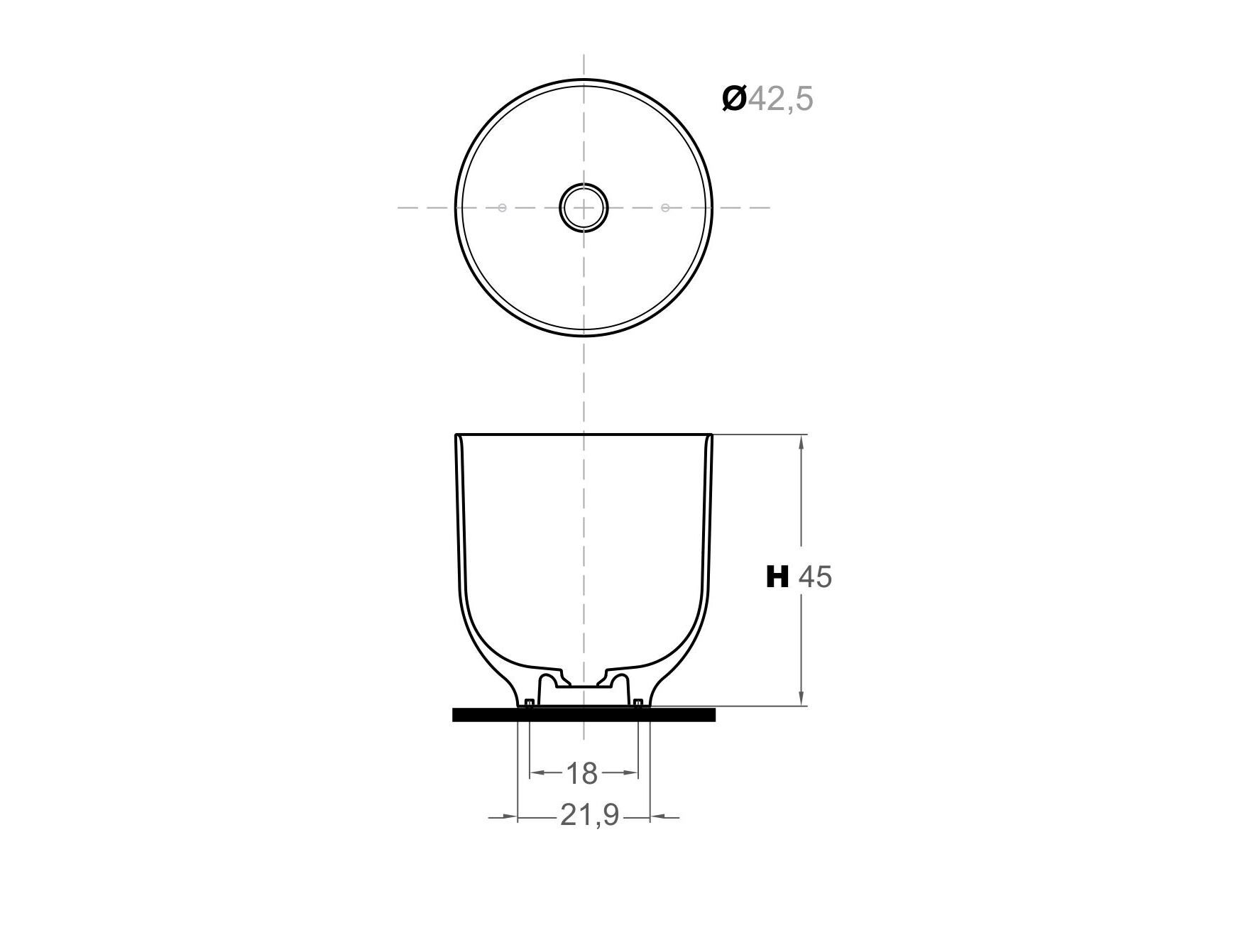 Круглая столешница из твердой поверхности Inbani ORIGIN ARCH-00139864 - Вид №9