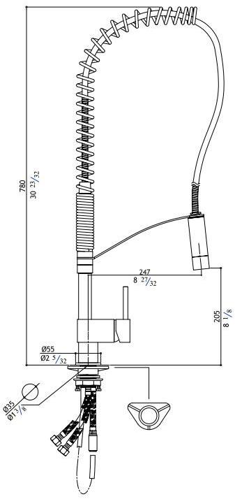 MGS Смеситель для кухни на столешнице из нержавеющей стали Vela sun-id-1509680 - Вид №4