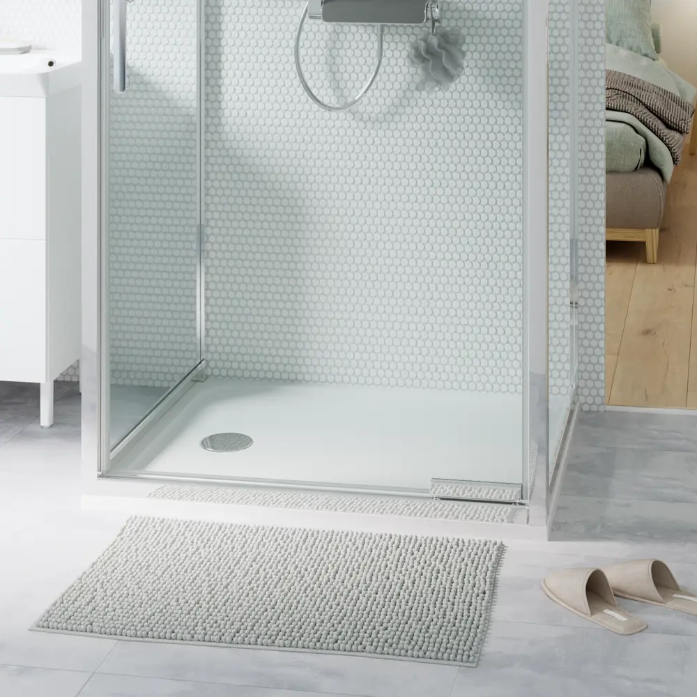 Коврик для ванной Sensea Easy 50x80 см цвет светло-серый STLM-2200002 - Вид №3