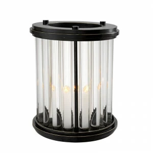 Подсвечник стеклянный с черным ободком Ruhlmann S от Eichholtz EICHHOLTZ EICHHOLTZ 060266 Черный