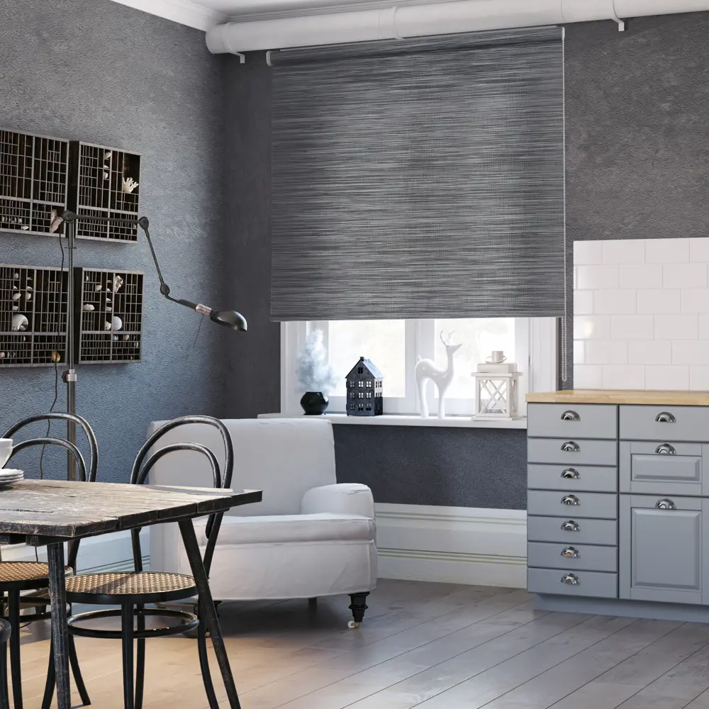 Штора рулонная Loft 160x175 см, цвет угольный ЭСКАР STLM-2033574 - Вид №4