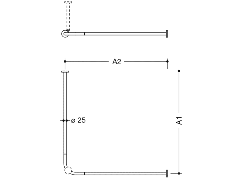 900.34.10S40 Карниз для штор, специальные длины HEWI System 900 - Вид №2