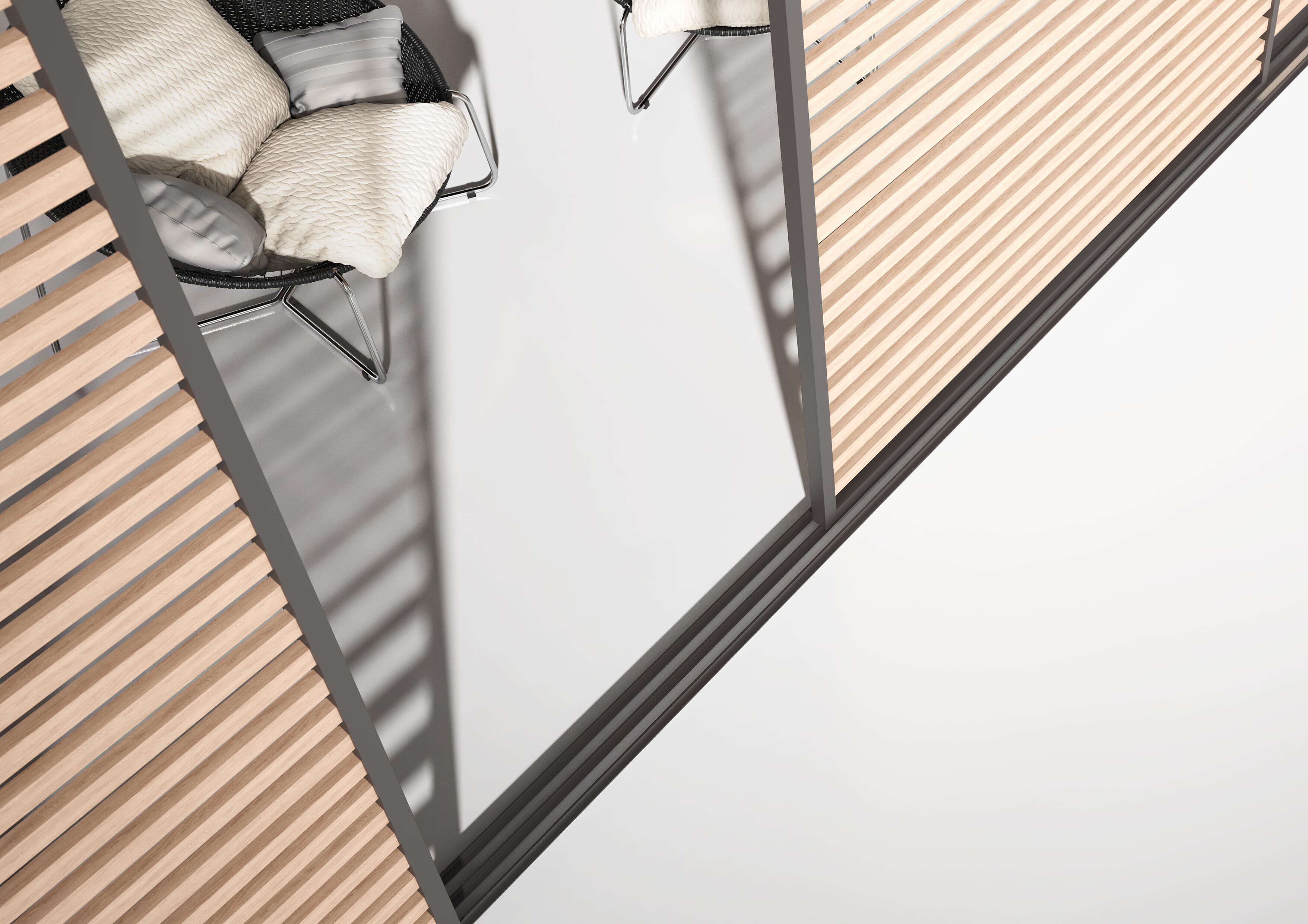 Поворотные алюминиевые жалюзи SUNROOM системы затемнения ARCH-00146233 - Вид №2