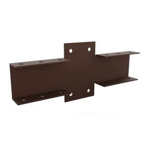 91748409 Кронштейн Ювента наружный 40x20 тип1 ППК RAL 8017 коричневый 45 шт STLM-1414812
