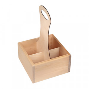 232313Б4 Заготовка для декорирования Корзина под бутылки фанера 23 х 23 х 13 см Ладья