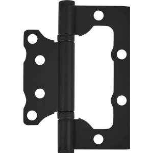 Петля дверная накладная 100x75x2.5 мм сталь цвет черный