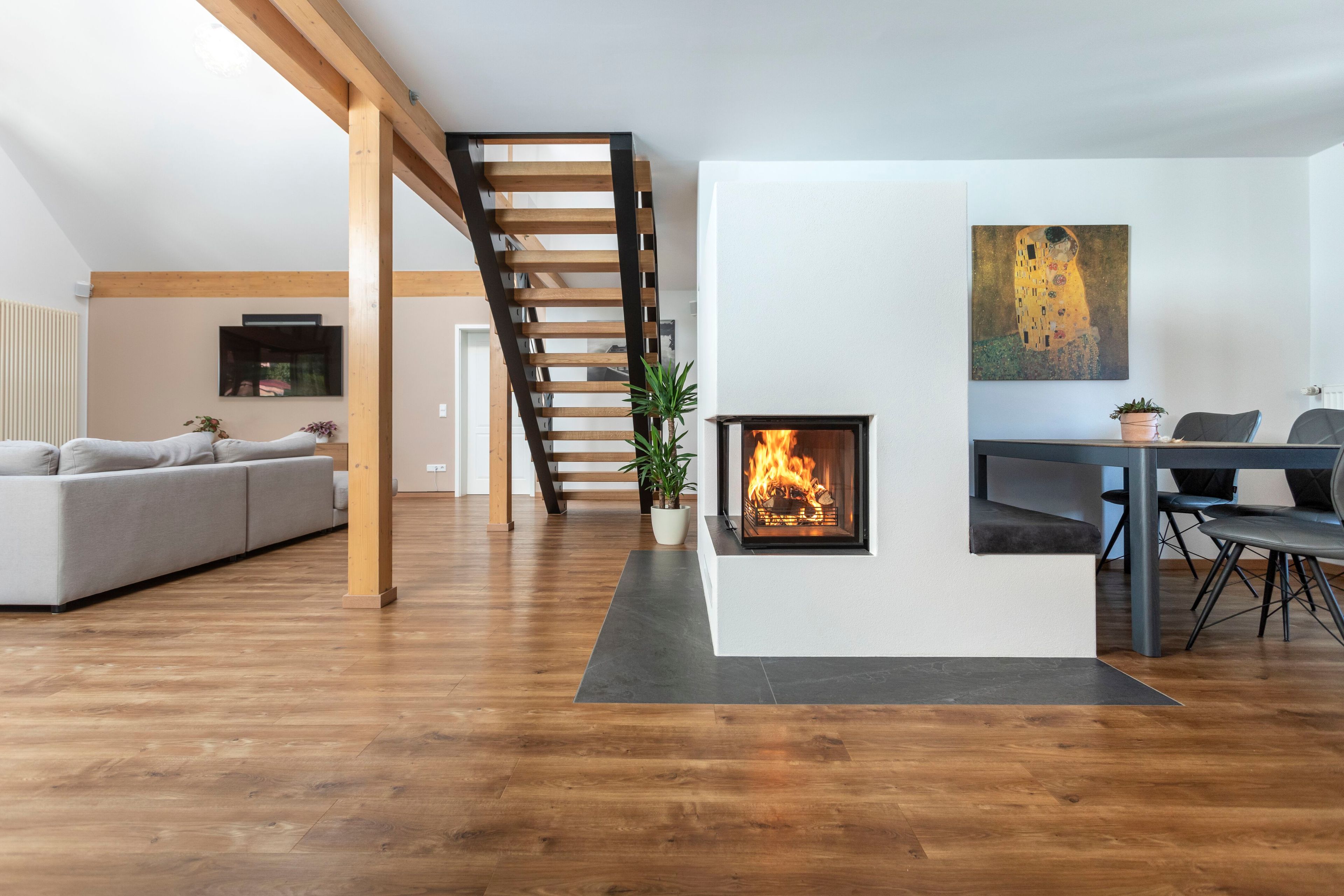 Стальной угловой дровяной камин RÜEGG RII ARCH-00121782 - Вид №1