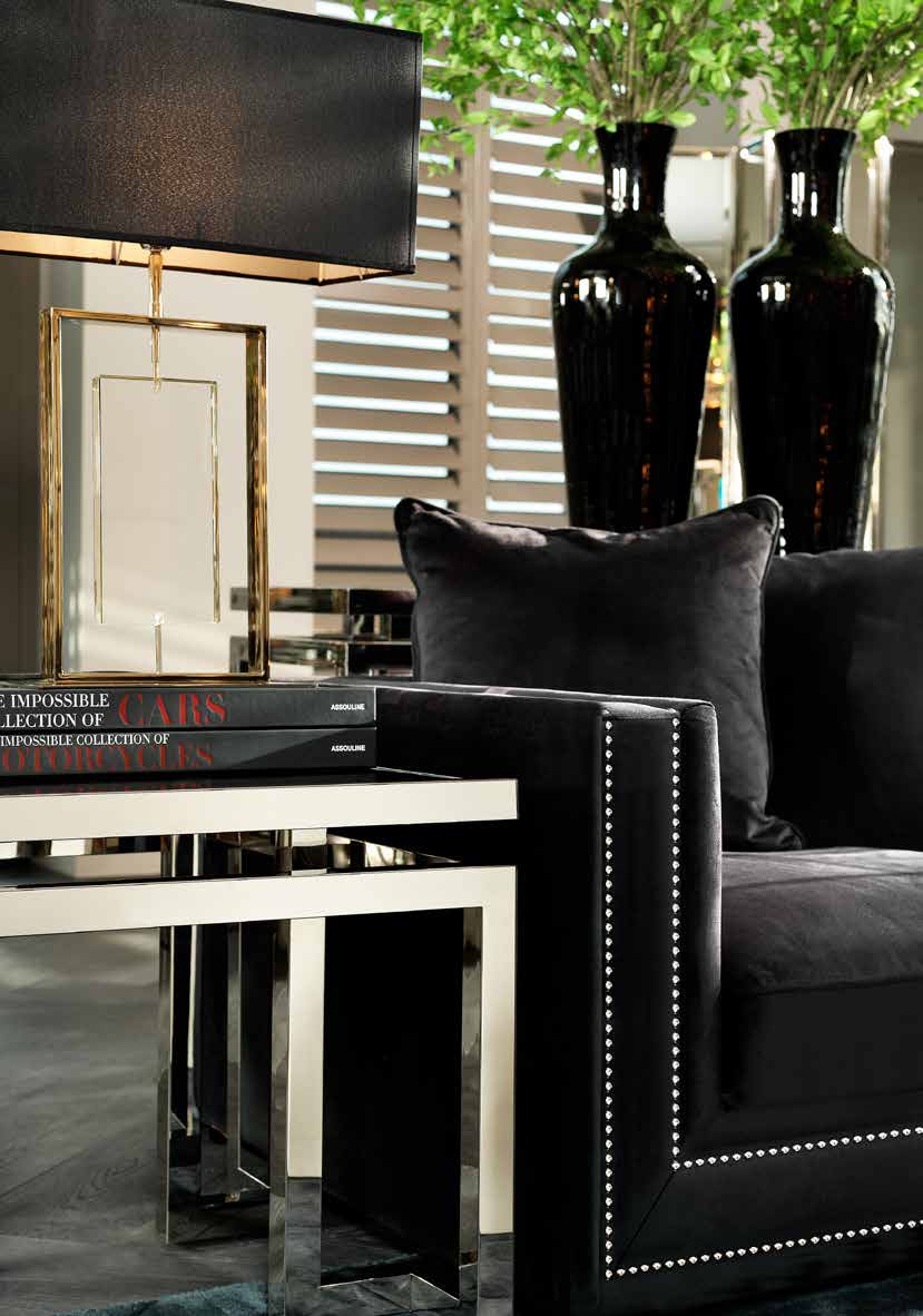 Журнальный столик квадратный со стеклянным топом 65 см Palmer от Eichholtz EICHHOLTZ  242390 Прозрачный;хром  - Вид №2