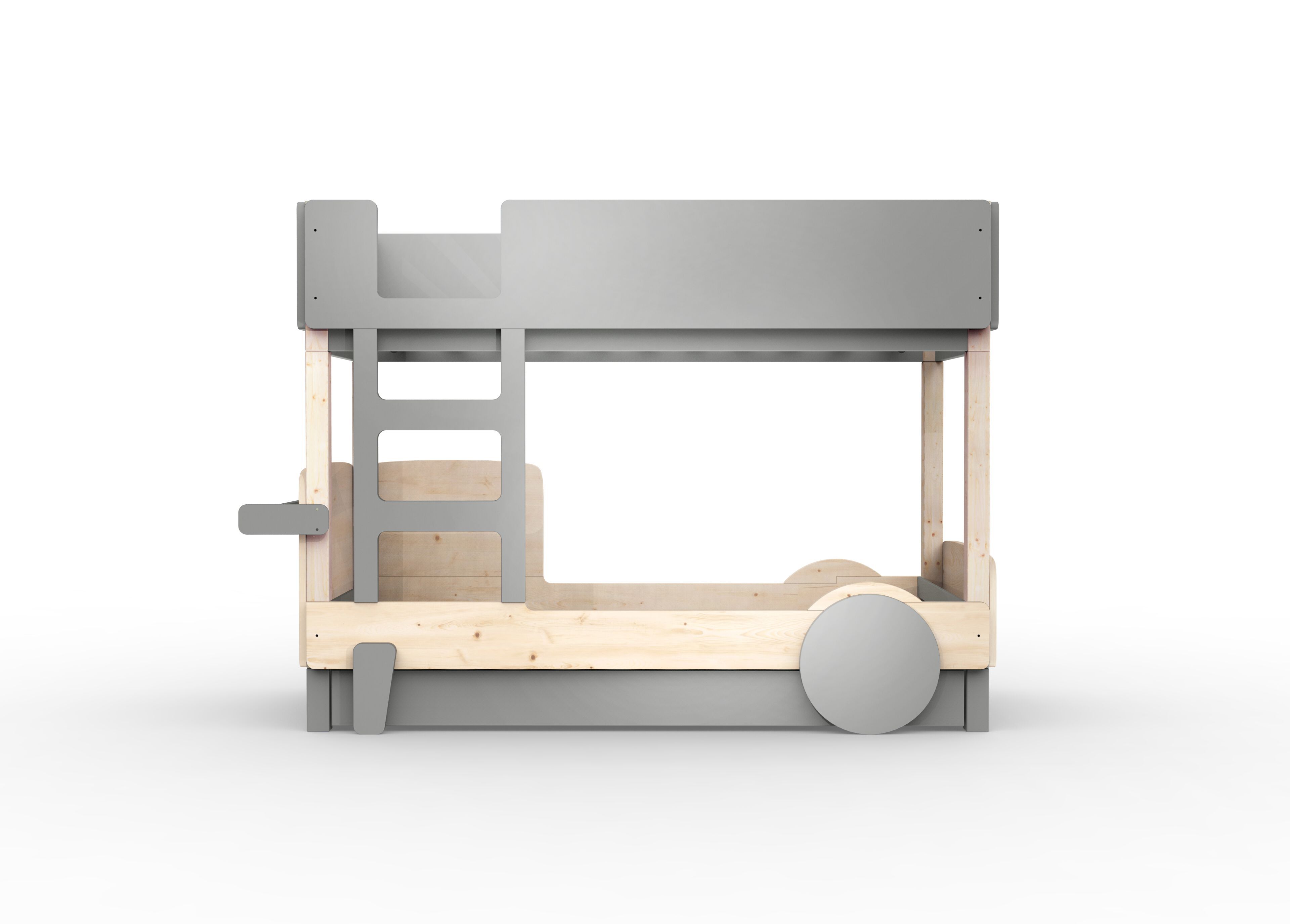 Деревянная двухъярусная кровать с выдвижной кроватью Mathy by Bols ARCH-00048116 - Вид №16