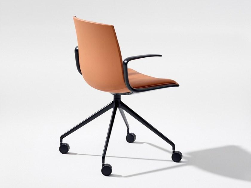 arper Кресло на эстакаде с подлокотниками на колесиках Catifa up sun-id-1485451 - Вид №1