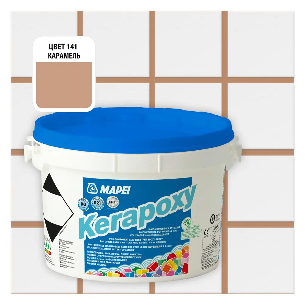 Затирка эпоксидная Mapei Kerapoxy 141 цвет карамельный 2 кг Без серии STLM-2109430