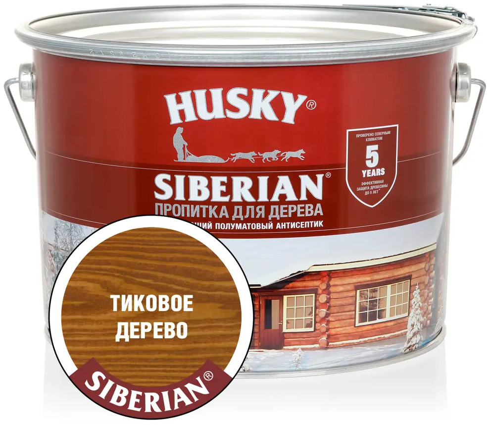 90286468 Антисептик HUSKY 28839 полуматовый тик 9 л STLM-0857741