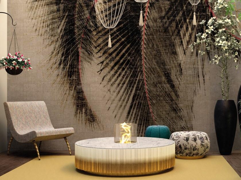 Jetclass Низкий круглый металлический журнальный столик  Jig218  - Вид №1