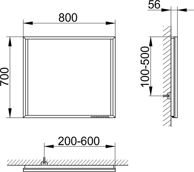 19097013500 Зеркало с подсветкой KEUCO Edition 90 - Вид №3