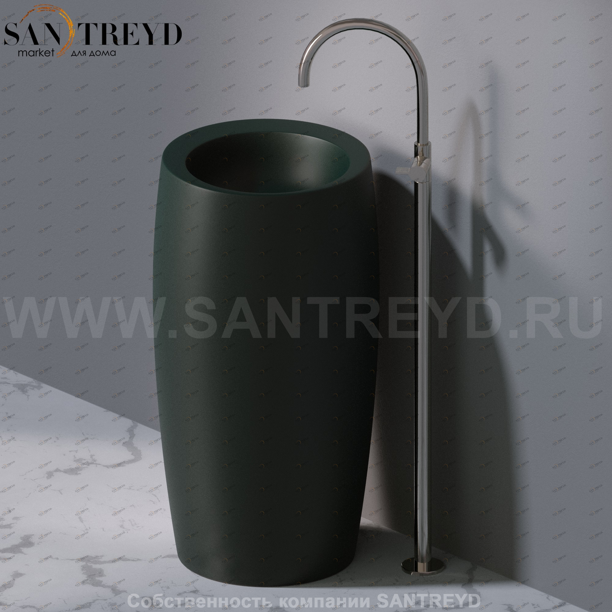 L100T0R0VT.143 Напольная раковина стоящая круглая A. e T. Italia SPOT AeT ITALIA TOTEM