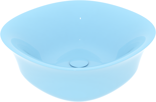 FLLAVFSQU4222 Накладная раковина на столешницу GSG CERAMIC Flut