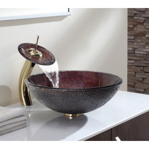 C-GV570-12mm-KGW1700 Накладная раковина на столешницу  прямоугольная Krausru  - Вид №2