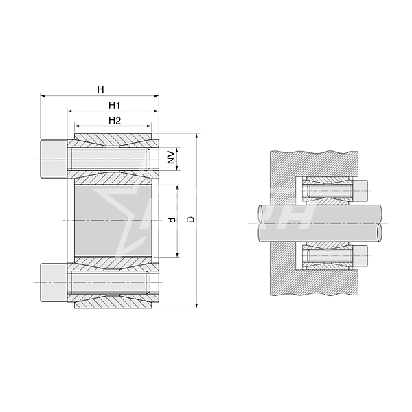 IS3519 Зажимная втулка KLGG020 (PHF FX10-20x47) ISKRA  - Вид №2