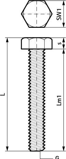 61480830 BIS Болты шестигранные (BUP1000) walraven  - Вид №1