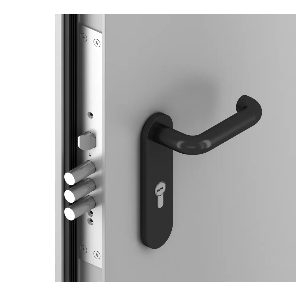 Дверь противопожарная EI60 145x205 см правая цвет светло-серый RAL7035 DOORHAN STLM-2163008 - Вид №1