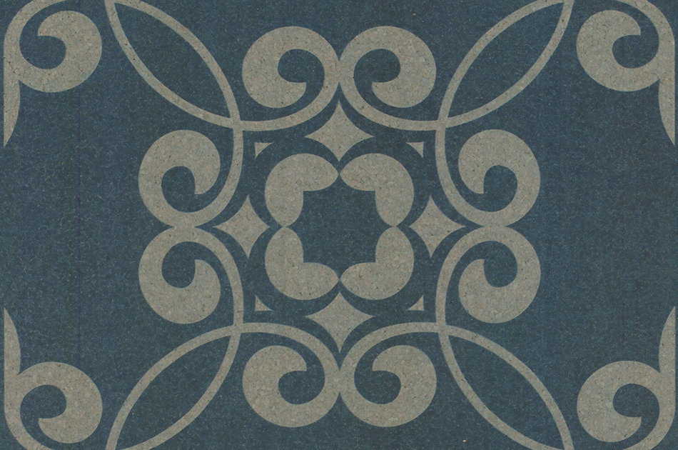 110 023 93 Пробковая настенная плитка Mosaic Mix Blue Two GRANORTE StoryWall - Вид №1