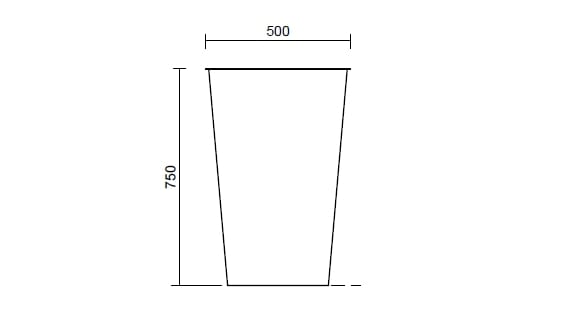 Круглый стальной плантатор Studio Città S-VASO ARCH-00074266 - Вид №2